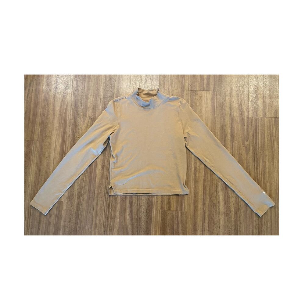 The North Face Women’s Brown Knit Mock Neck Long Sleeve Pullover Top M